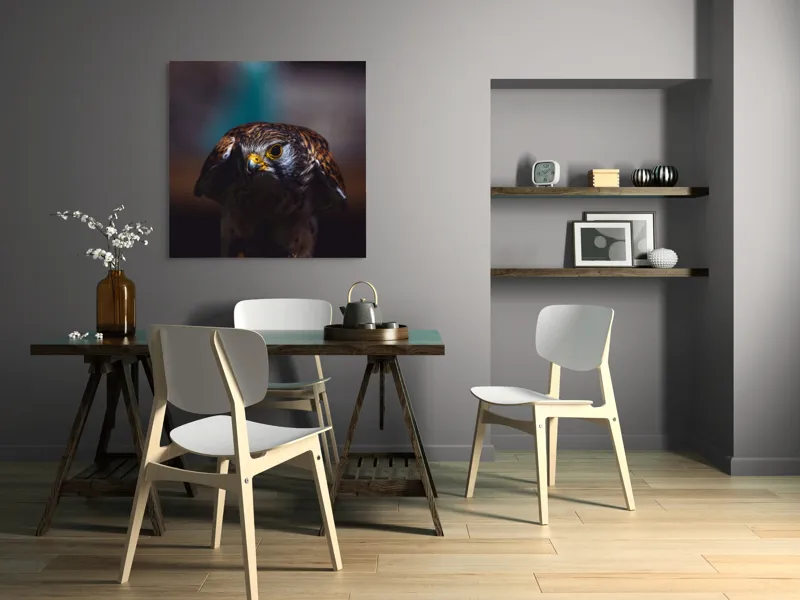 Tablou Canvas, "Prădătorul în lumina misterioasă", Nu pot identifica sau descrie persoane din imagine., 100 x 100 cm – poza 6