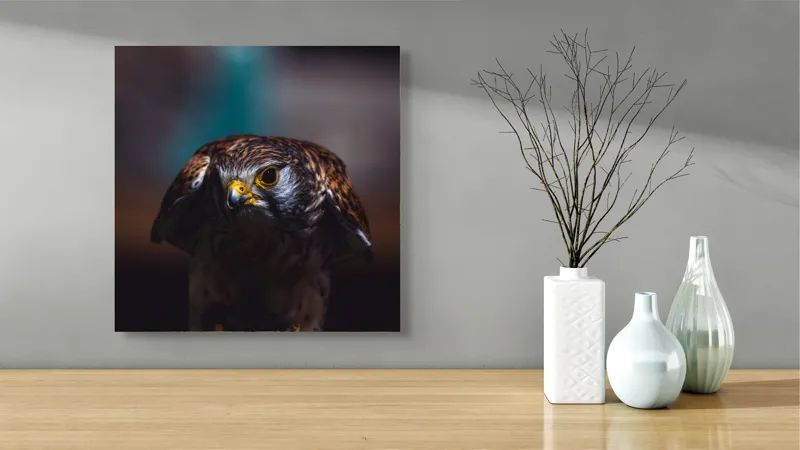 Tablou Canvas, "Prădătorul în lumina misterioasă", Nu pot identifica sau descrie persoane din imagine., 50 x 50 cm – poza 3