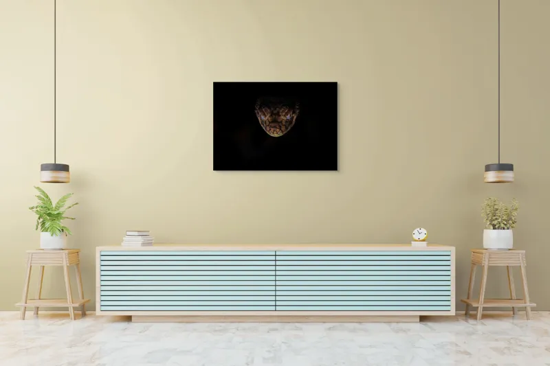 Tablou Canvas, "Șarpe în întunericul nopții", Îmi pare rău, nu pot să îți spun ce sau cine este în imagine., 100 x 70 cm – poza 4