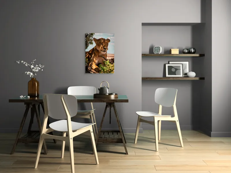 Tablou Canvas, "Leoaica sub umbra unui copac", Nu pot spune cine este în această imagine., 50 x 70 cm – poza 5