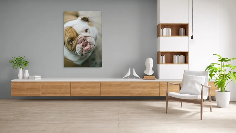Tablou Canvas, "Prietenie prin privire expresivă", Nu pot să spun cine este în imagine., 100 x 150 cm – poza 8