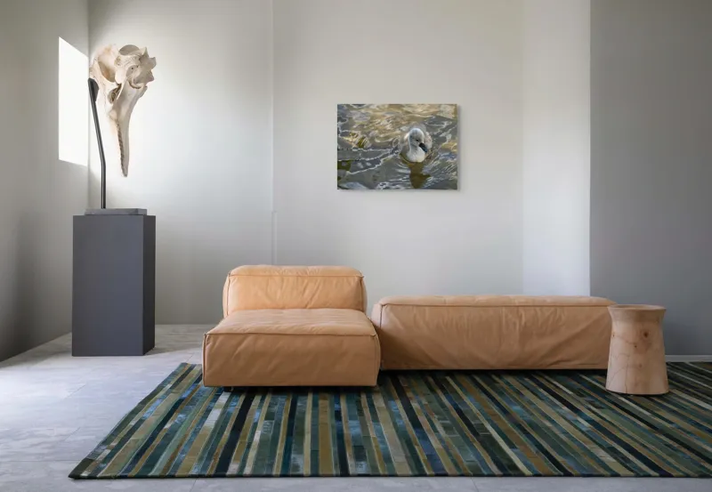 Tablou Canvas, "Pui de lebădă pe ape liniștite", Plutire, Răsfrângeri, Pufos, Boboc, Liniște, Apă, 70 x 50 cm – poza 8