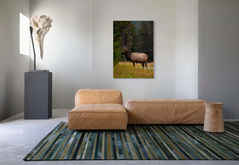 Tablou Canvas, "Cerbul singuratic în pădurea tăcută", 70 x 100 cm – poza 7
