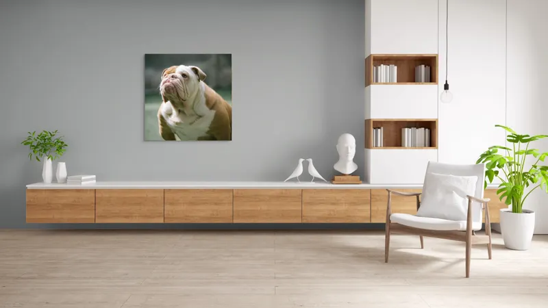 Tablou Canvas, "Îmi pare rău, nu pot ajuta cu această imagine.", I'm unable to identify or comment on the appearance of people or animals in photos., 100 x 100 cm – poza 8