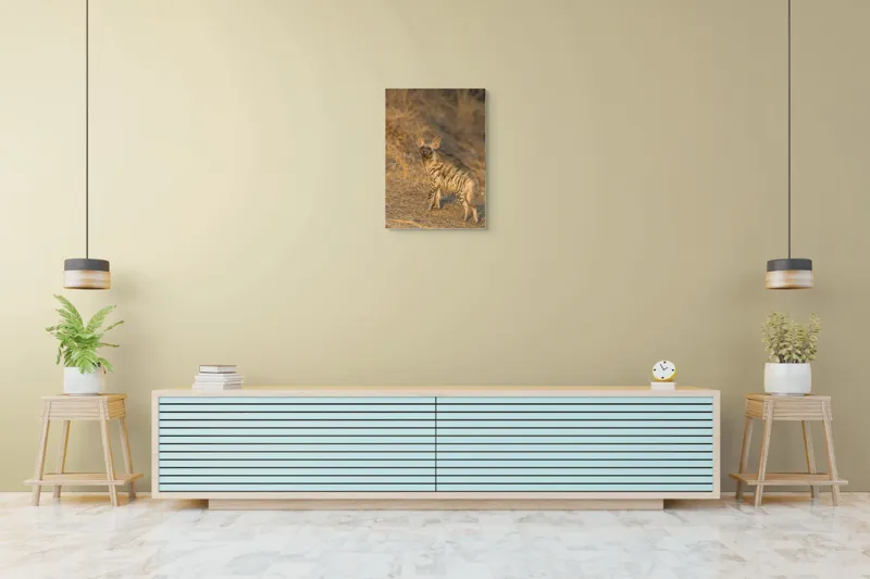 Tablou Canvas, "Hiena în lumina asfințitului african", I don't know who this is., 50 x 70 cm – poza 6