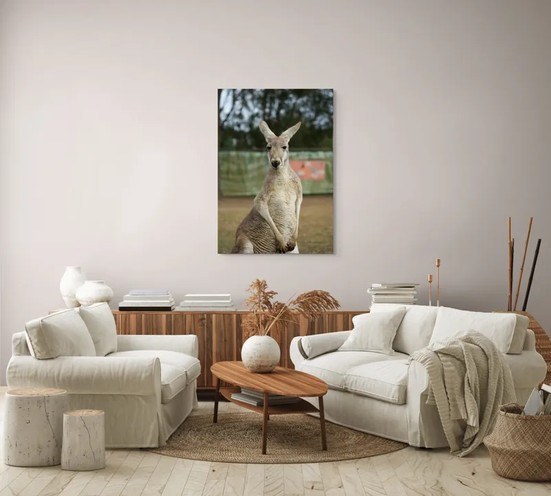 Tablou Canvas, "Cangurul privindu-și teritoriul liniștit", 70 x 100 cm – poza 4