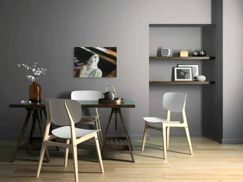 Tablou Canvas, "Țestoasa în așteptarea aventurii acvatice", Nu pot spune cine sau ce este în imagine., 70 x 50 cm – poza 5