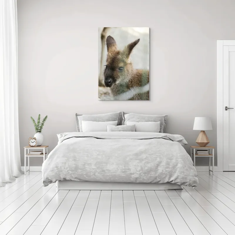 Tablou Canvas, "Cangur tânăr într-un moment de liniște", 70 x 100 cm – poza 3
