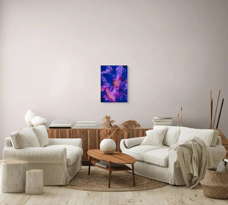 Tablou Canvas, "Dansul meduzelor în oceanul albastru", I don't know who they are., 39 x 54 cm – poza 5