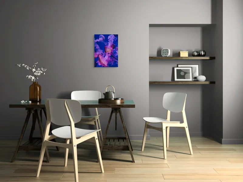 Tablou Canvas, "Dansul meduzelor în oceanul albastru", I don't know who they are., 39 x 54 cm – poza 7