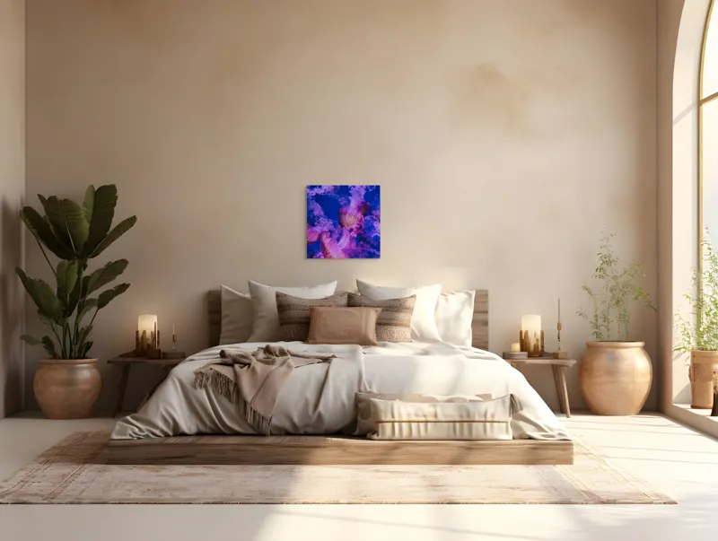 Tablou Canvas, "Dansul meduzelor în oceanul albastru", I don't know who they are., 50 x 50 cm – poza 5