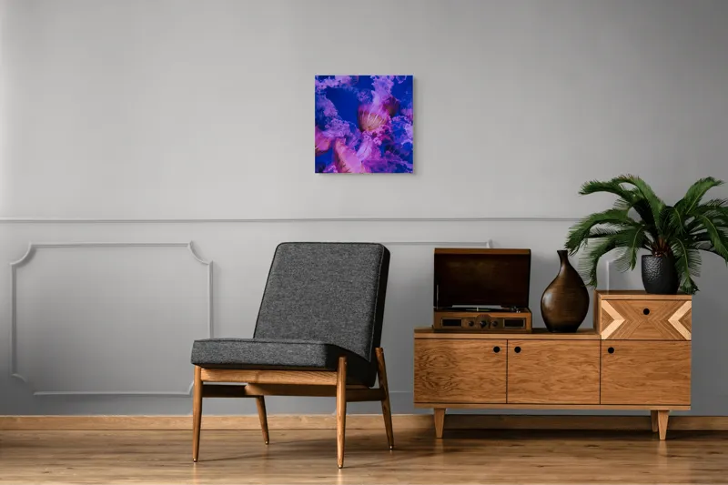 Tablou Canvas, "Dansul meduzelor în oceanul albastru", I don't know who they are., 50 x 50 cm – poza 6