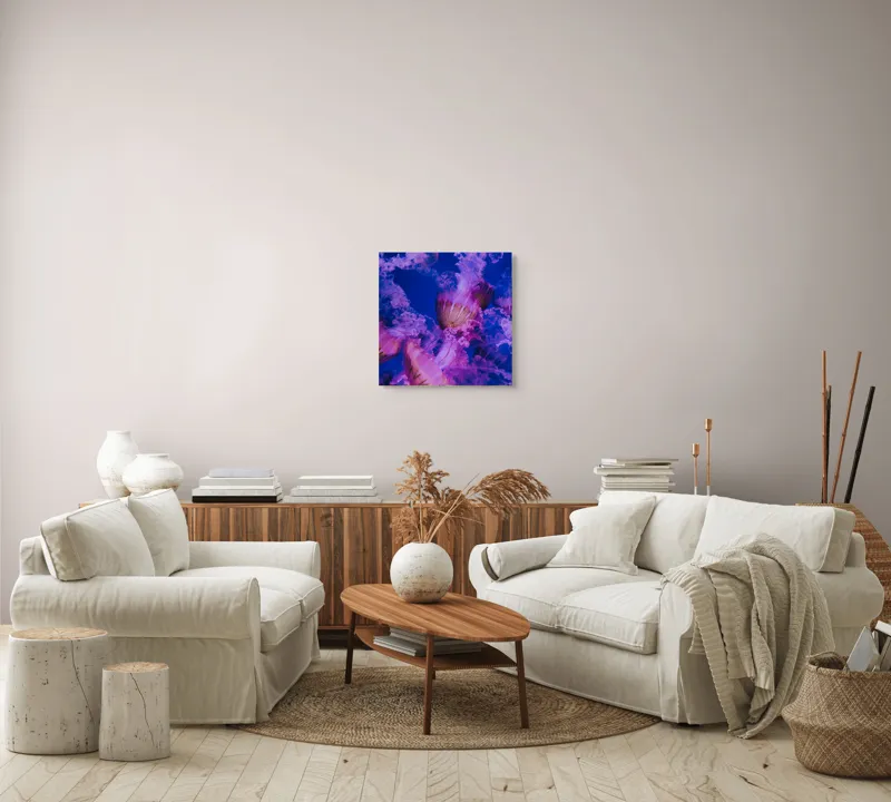 Tablou Canvas, "Dansul meduzelor în oceanul albastru", I don't know who they are., 50 x 50 cm – poza 7