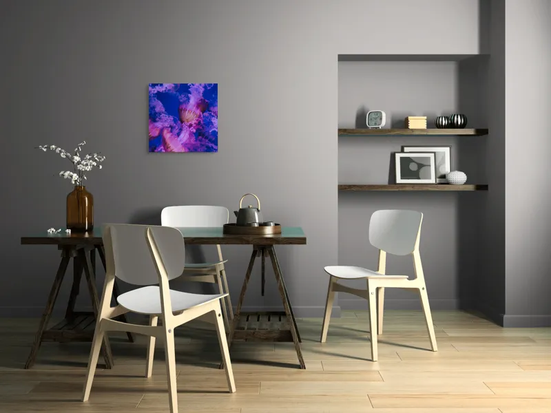 Tablou Canvas, "Dansul meduzelor în oceanul albastru", I don't know who they are., 50 x 50 cm – poza 8
