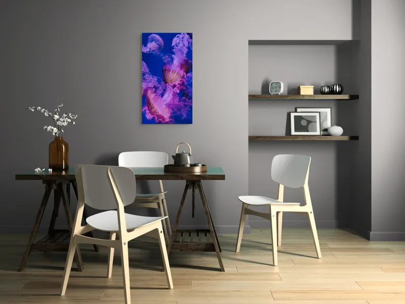 Tablou Canvas, "Dansul meduzelor în oceanul albastru", I don't know who they are., 50 x 90 cm – poza 4