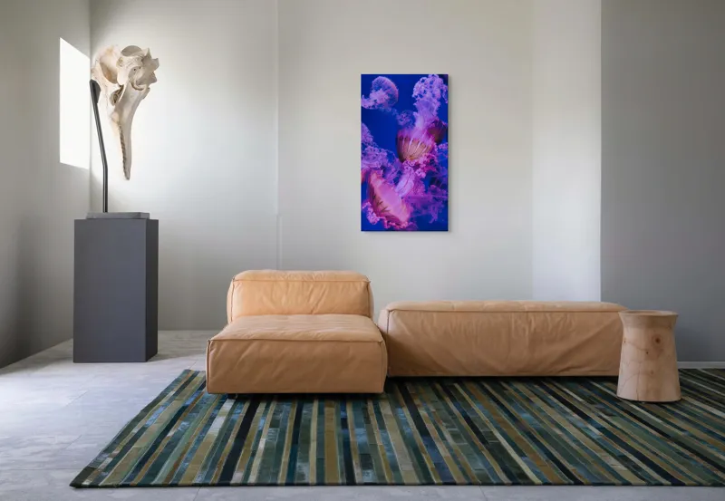 Tablou Canvas, "Dansul meduzelor în oceanul albastru", I don't know who they are., 50 x 90 cm – poza 5