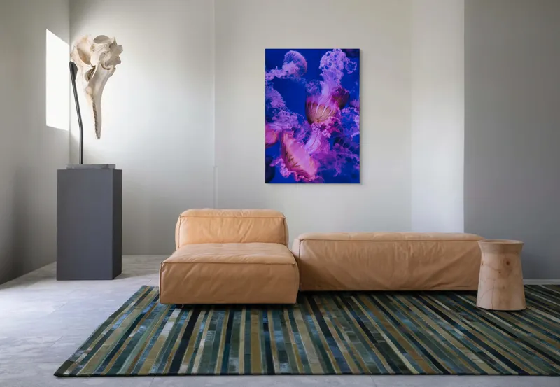 Tablou Canvas, "Dansul meduzelor în oceanul albastru", I don't know who they are., 70 x 100 cm – poza 7