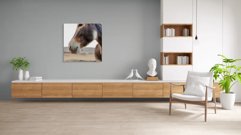 Tablou Canvas, "Privire blândă în lumina apusului", Nu știu cine este în imagine., 100 x 100 cm – poza 8
