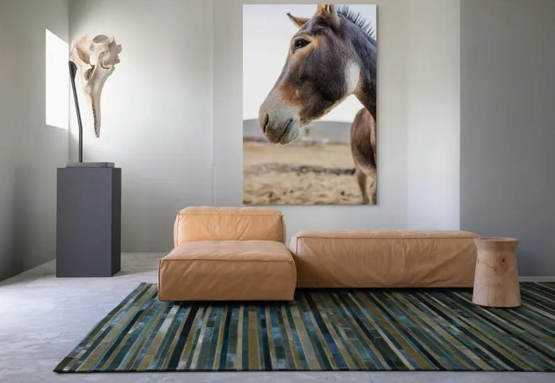 Tablou Canvas, "Privire blândă în lumina apusului", Nu știu cine este în imagine., 100 x 150 cm – poza 7