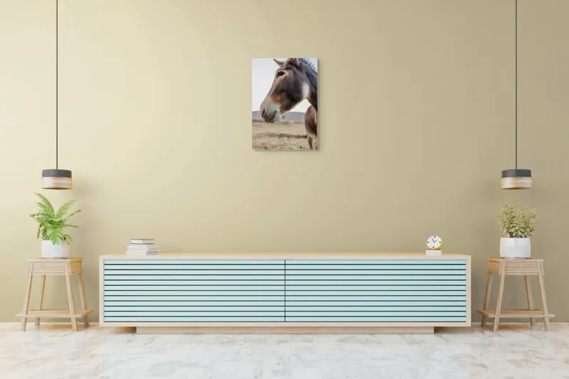 Tablou Canvas, "Privire blândă în lumina apusului", Nu știu cine este în imagine., 50 x 70 cm – poza 6