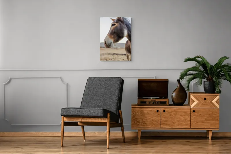 Tablou Canvas, "Privire blândă în lumina apusului", Nu știu cine este în imagine., 50 x 70 cm – poza 8