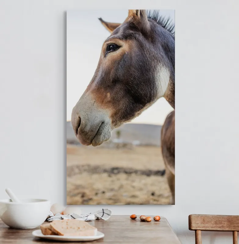 Tablou Canvas, "Privire blândă în lumina apusului", Nu știu cine este în imagine., 50 x 90 cm – poza 3