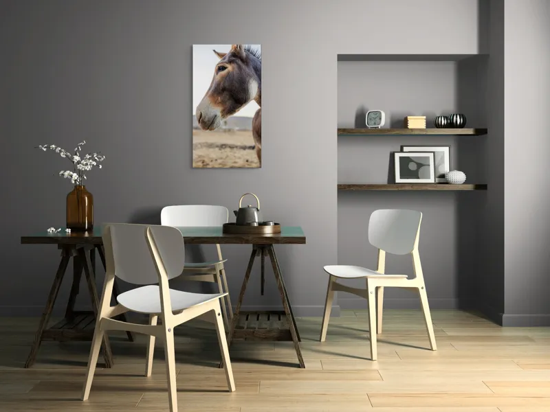 Tablou Canvas, "Privire blândă în lumina apusului", Nu știu cine este în imagine., 50 x 90 cm – poza 4