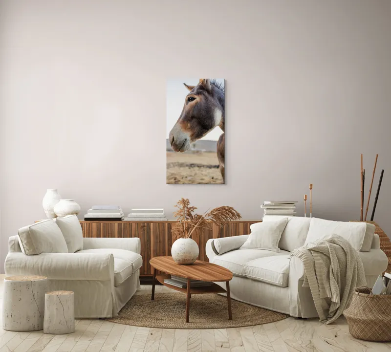 Tablou Canvas, "Privire blândă în lumina apusului", Nu știu cine este în imagine., 50 x 90 cm – poza 7