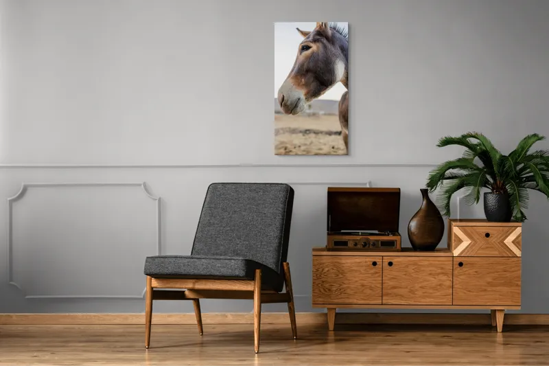 Tablou Canvas, "Privire blândă în lumina apusului", Nu știu cine este în imagine., 50 x 90 cm – poza 8