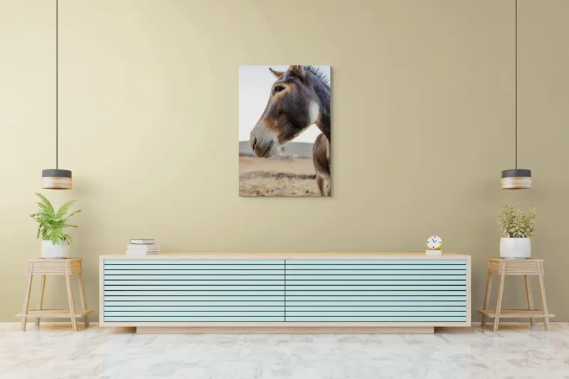 Tablou Canvas, "Privire blândă în lumina apusului", Nu știu cine este în imagine., 70 x 100 cm – poza 5