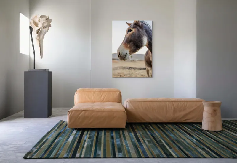 Tablou Canvas, "Privire blândă în lumina apusului", Nu știu cine este în imagine., 70 x 100 cm – poza 7