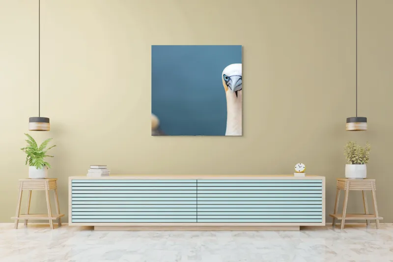 Tablou Canvas, "Privire pătrunzătoare pe țărm marin", 100 x 100 cm – poza 5