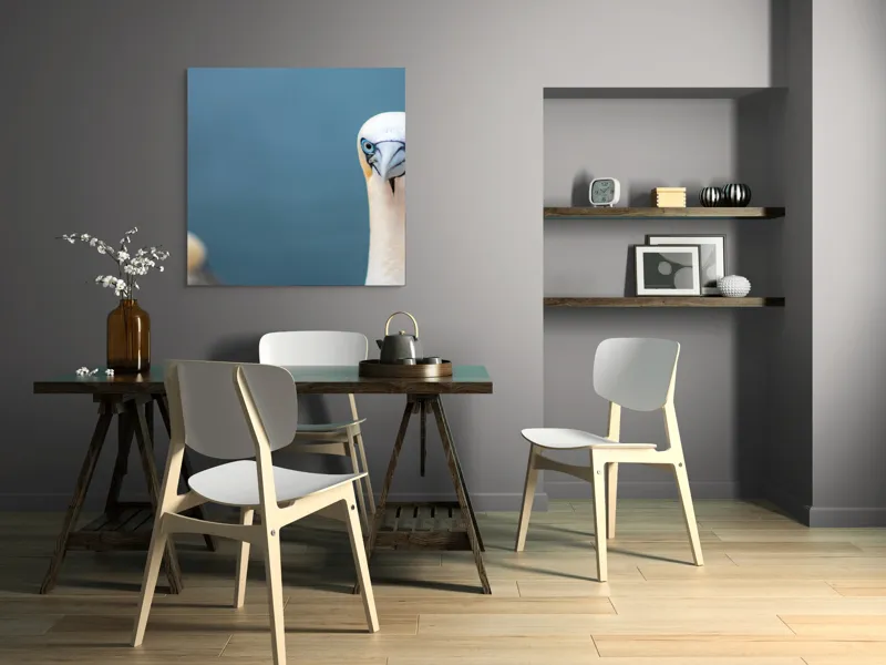 Tablou Canvas, "Privire pătrunzătoare pe țărm marin", 100 x 100 cm – poza 6