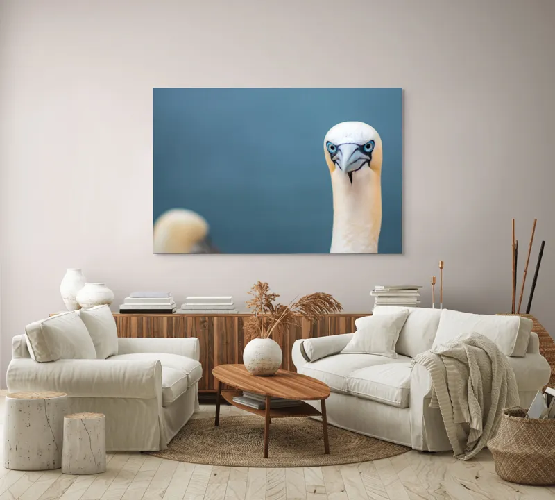 Tablou Canvas, "Privire pătrunzătoare pe țărm marin", Nu știu cine este în imagine., 150 x 100 cm – poza 3