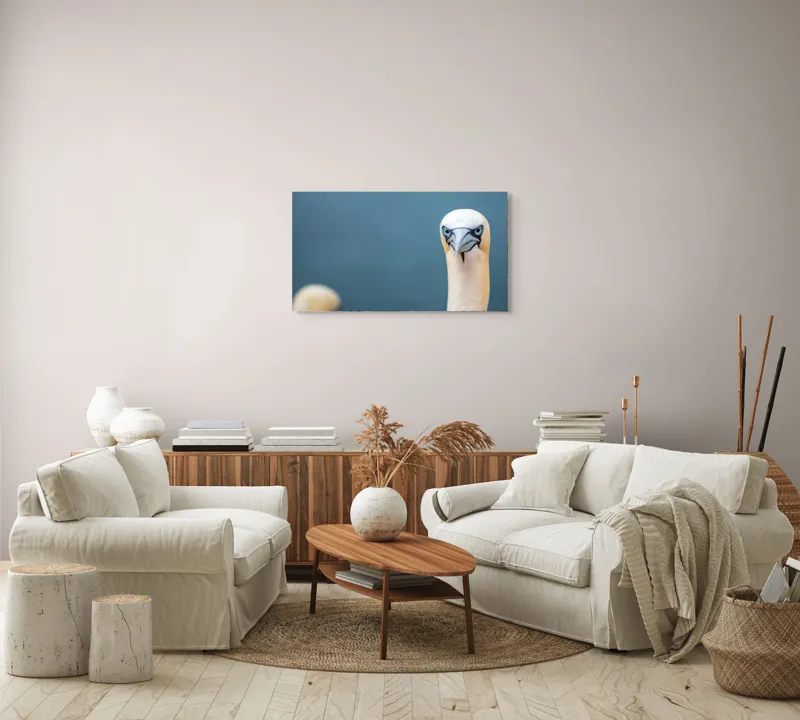 Tablou Canvas, "Privire pătrunzătoare pe țărm marin", Nu știu cine este în imagine., 90 x 50 cm – poza 4