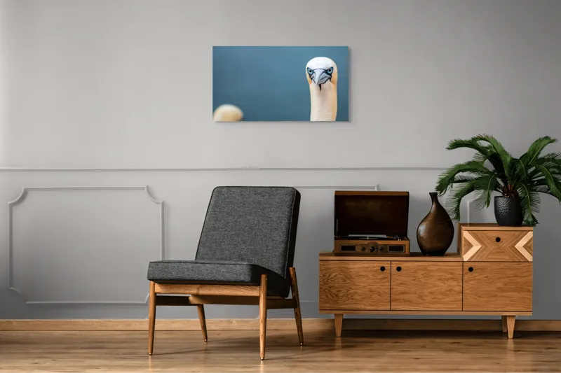 Tablou Canvas, "Privire pătrunzătoare pe țărm marin", Nu știu cine este în imagine., 90 x 50 cm – poza 6
