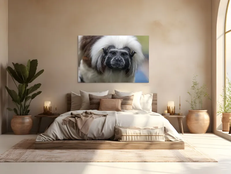 Tablou Canvas, "Portretul unui tamarin curios", I don't know who this is., 150 x 100 cm – poza 4