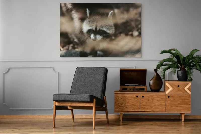 Tablou Canvas, "Curiosul raton în lumina dimineții", Blană, Masca, Natură, Curiozitate, Pădure, Noapte, Ochii, Boticul, Urechi, Straturi, 150 x 100 cm – poza 8