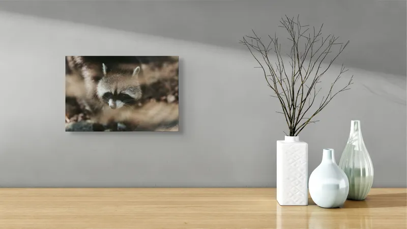 Tablou Canvas, "Curiosul raton în lumina dimineții", Blană, Masca, Natură, Curiozitate, Pădure, Noapte, Ochii, Boticul, Urechi, Straturi, 39 x 26 cm – poza 8