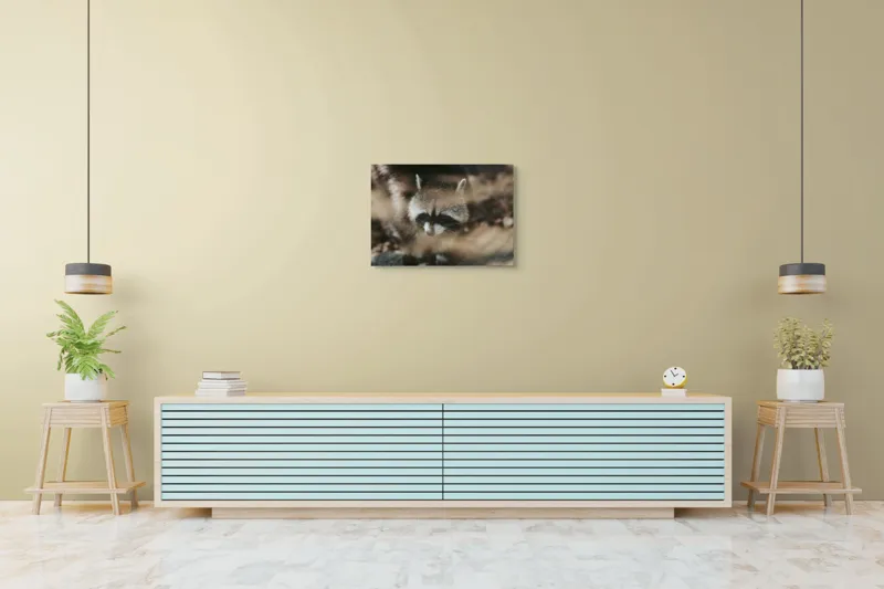 Tablou Canvas, "Curiosul raton în lumina dimineții", Blană, Masca, Natură, Curiozitate, Pădure, Noapte, Ochii, Boticul, Urechi, Straturi, 70 x 50 cm – poza 7