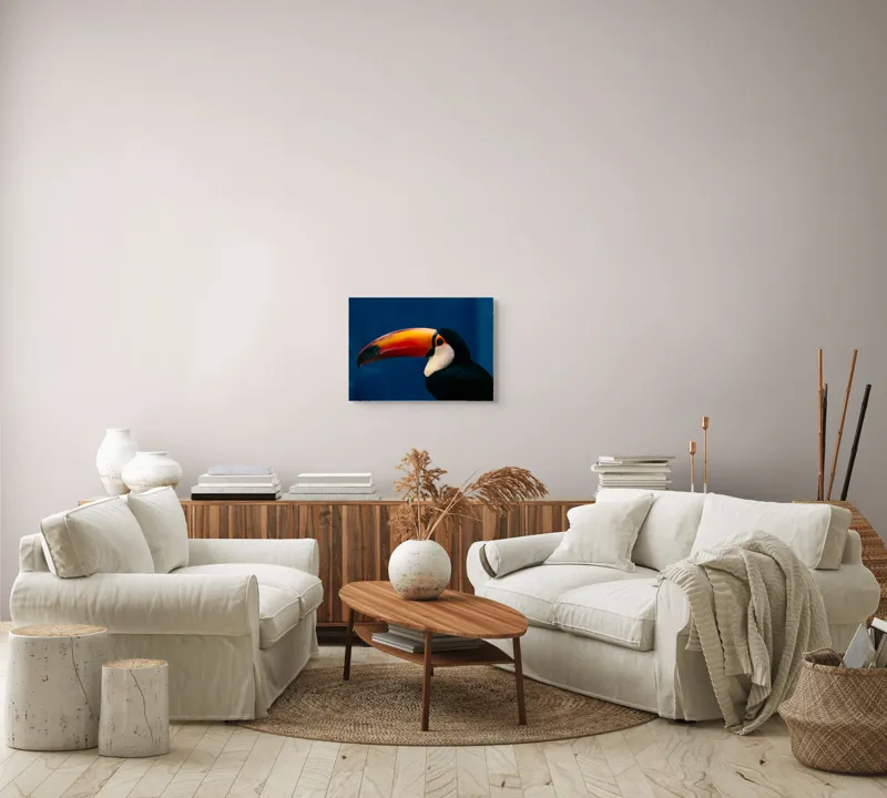 Tablou Canvas, "Pasărea cu cioc curcubeu impresionant", Colorat, Elegant, Exuberant, Vibrant, Exotic, Contrastant, Impresionant, 54 x 39 cm – poza 5