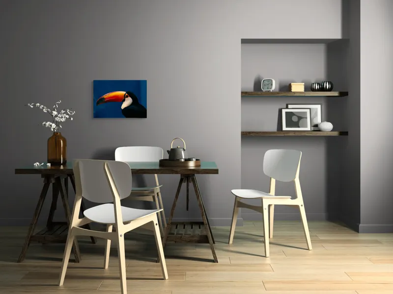 Tablou Canvas, "Pasărea cu cioc curcubeu impresionant", Colorat, Elegant, Exuberant, Vibrant, Exotic, Contrastant, Impresionant, 54 x 39 cm – poza 6