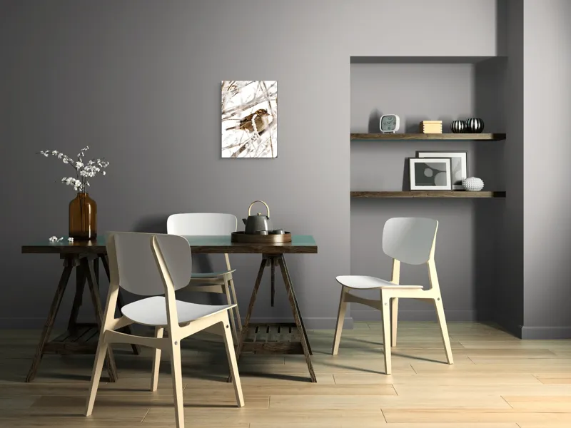 Tablou Canvas, "Vrăbiuță odihnindu-se printre crengi înghețate", Pasăre, Iarnă, Ramuri, Zăpadă, Delicatețe, Frig, Natură, Tandrețe, Supraviețuire, Frumusețe., 39 x 54 cm – poza 7
