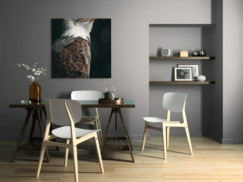 Tablou Canvas, "Privirea vulturului majestic în zare", Majestic, Regal, Proud, Intense, Vigilant, Powerful, Commanding, Noble, Graceful, 100 x 100 cm – poza 6