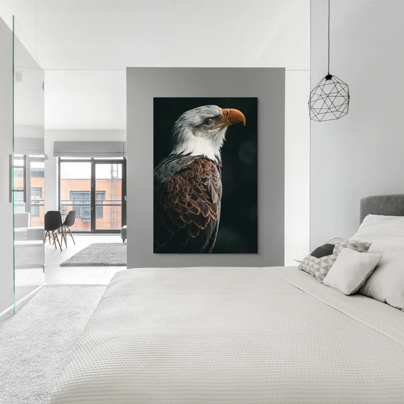 Tablou Canvas, "Privirea vulturului majestic în zare", Majestic, Regal, Proud, Intense, Vigilant, Powerful, Commanding, Noble, Graceful, 100 x 150 cm – poza 5