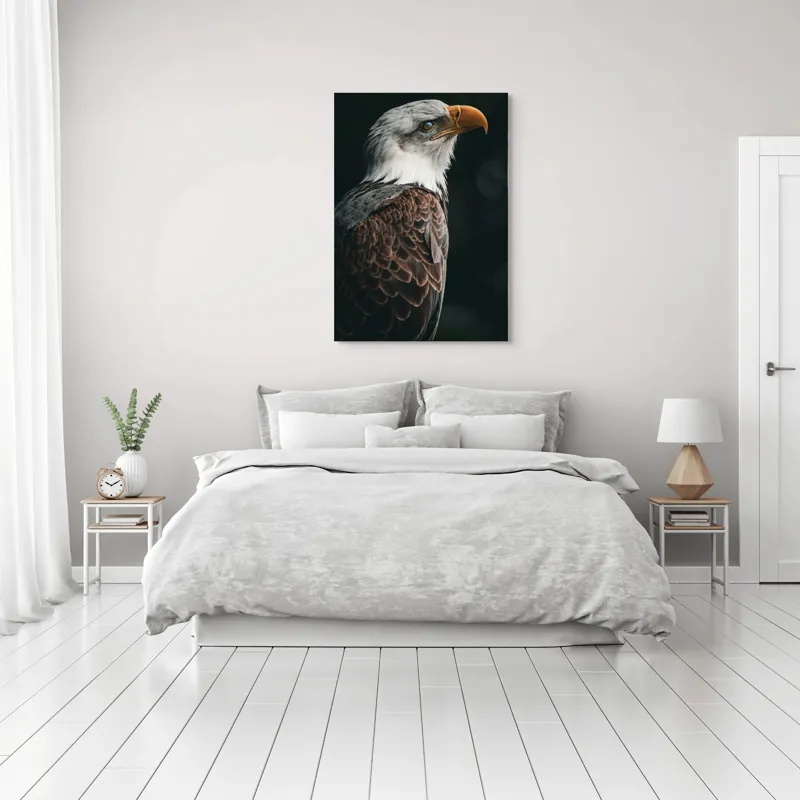 Tablou Canvas, "Privirea vulturului majestic în zare", Majestic, Regal, Proud, Intense, Vigilant, Powerful, Commanding, Noble, Graceful, 70 x 100 cm – poza 3