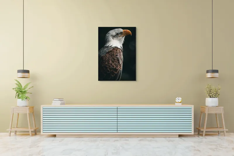 Tablou Canvas, "Privirea vulturului majestic în zare", Majestic, Regal, Proud, Intense, Vigilant, Powerful, Commanding, Noble, Graceful, 70 x 100 cm – poza 5