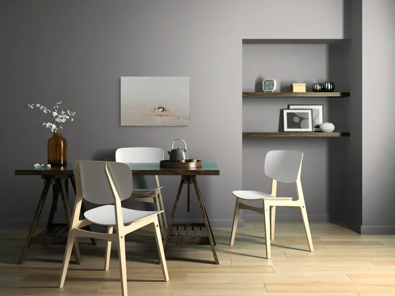 Tablou Canvas, "Mic explorator pe nisipul umed", Crab, Sand, Beach, Calm, Solitude, Reflection, Minimalism, Nature, Tranquility, Softness, 70 x 50 cm – poza 5