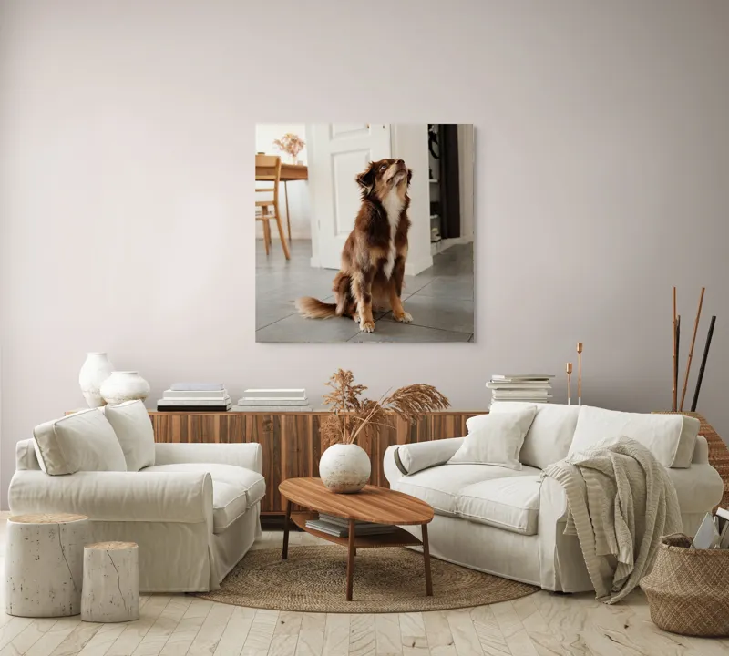 Tablou Canvas, "Ureaza-ti ziua cu nasul in sus", 100 x 100 cm – poza 3