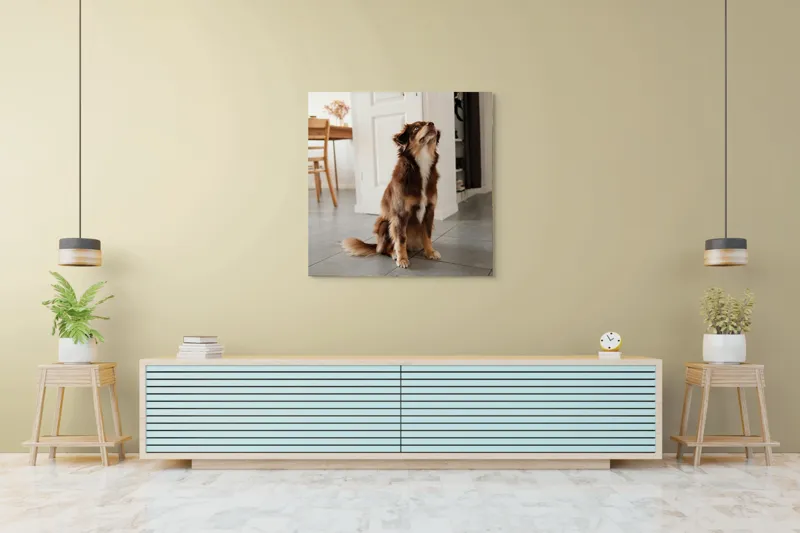 Tablou Canvas, "Ureaza-ti ziua cu nasul in sus", 100 x 100 cm – poza 5